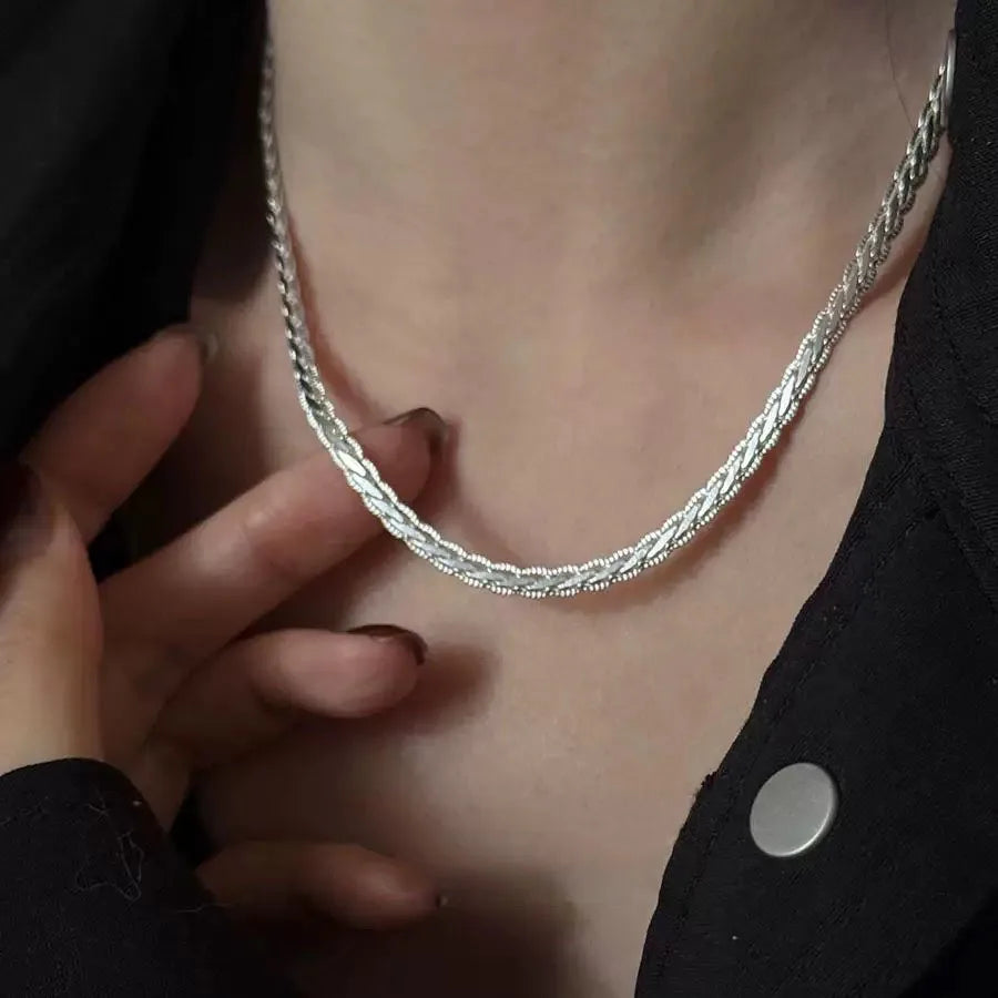 S925 Sterling Silver Halsband