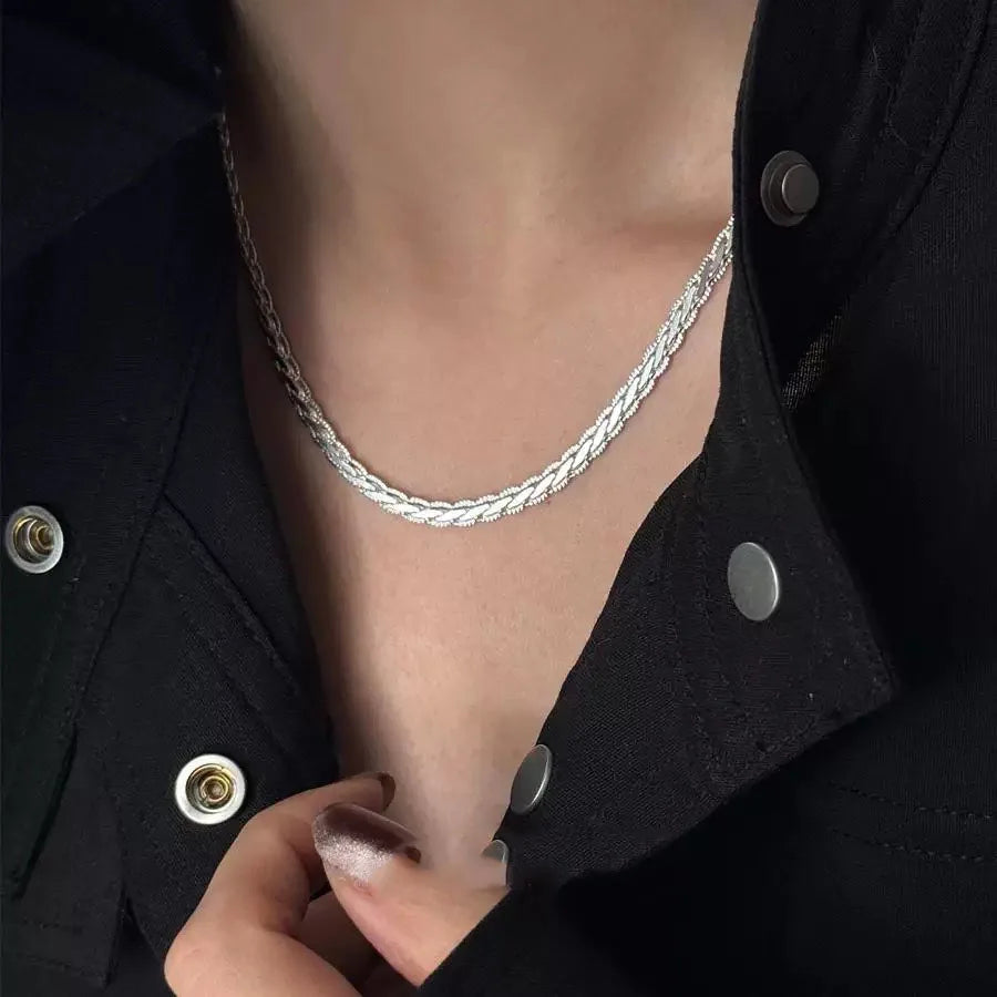 S925 Sterling Silver Halsband