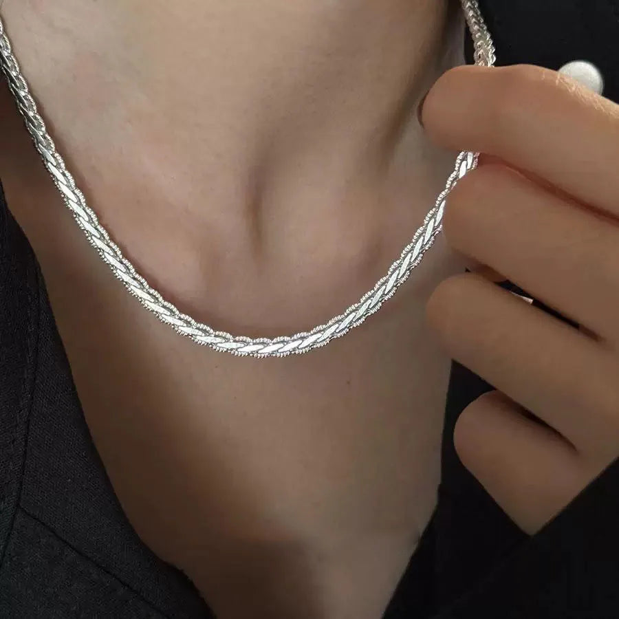 S925 Sterling Silver Halsband