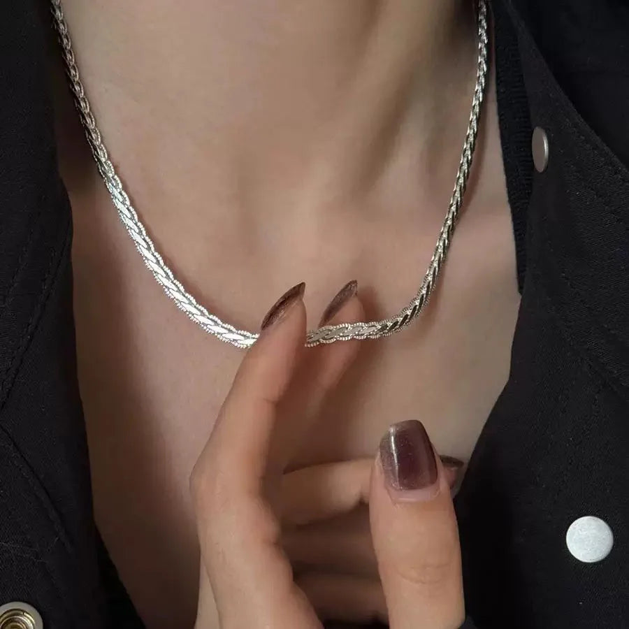 S925 Sterling Silver Halsband